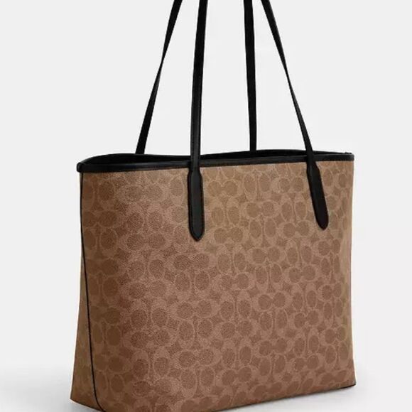 🔥🎁NWT! Cosmic Coach City Tote Bag Signature Canvas w/ Rexy Print, Msrp:$450.00 - Picture 3 of 5